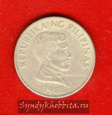 1 песо 1988 года Филиппины